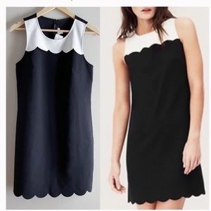 J. Crew scalloped shift dress